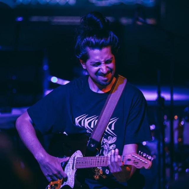 Joaquin Ortega performing.