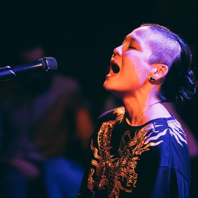 Audrey Chen performing. 