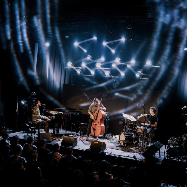 Another photograph by Teemu Kurko, capturing divr performing at the We Jazz Festival in Helsinki, Finland. 
