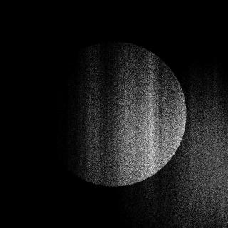 Dark Image with a white Circle in the middle.